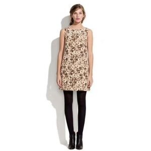 Madewell Broadway & Broome Silk Floral lined shift Dress. Sz M